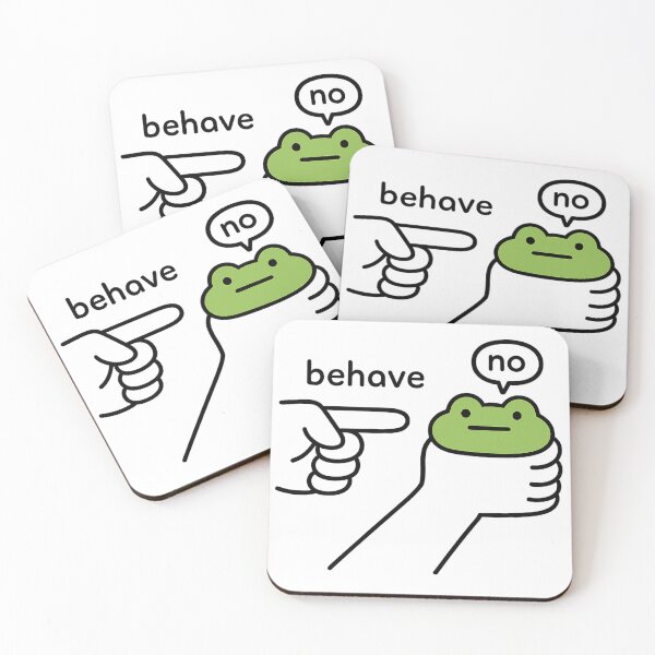 Item preview, Funny Stubborn Frog "No Behave" Sassy Meme Attitude designed and sold by haitrieuic96.