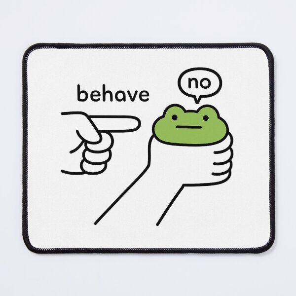 Item preview, Funny Stubborn Frog "No Behave" Sassy Meme Attitude designed and sold by haitrieuic96.