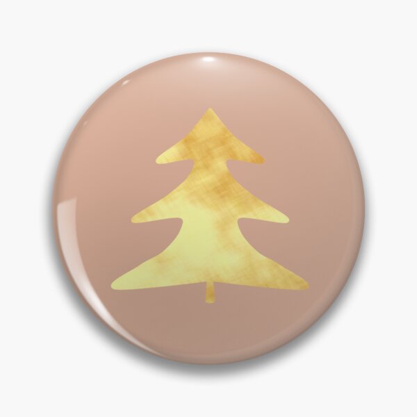 Item preview, Golden Pine Tree on creme - Calm, Sensory-Friendly designed and sold by CreaTwinkles.