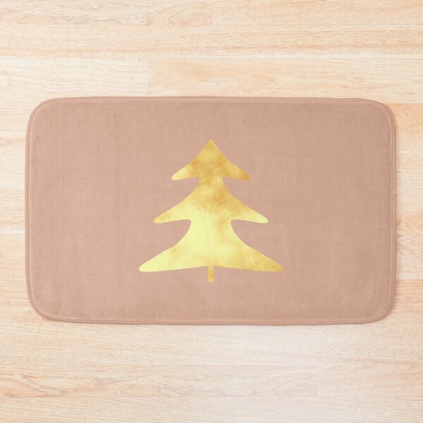 Item preview, Golden Pine Tree on creme - Calm, Sensory-Friendly designed and sold by CreaTwinkles.