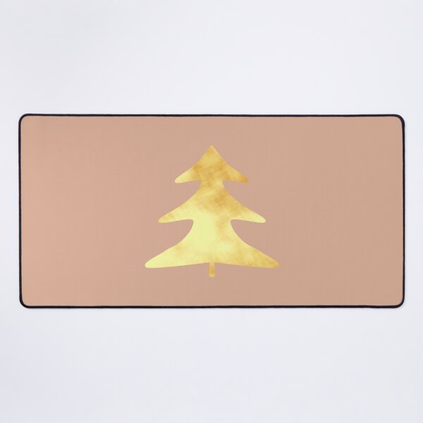 Item preview, Golden Pine Tree on creme - Calm, Sensory-Friendly designed and sold by CreaTwinkles.