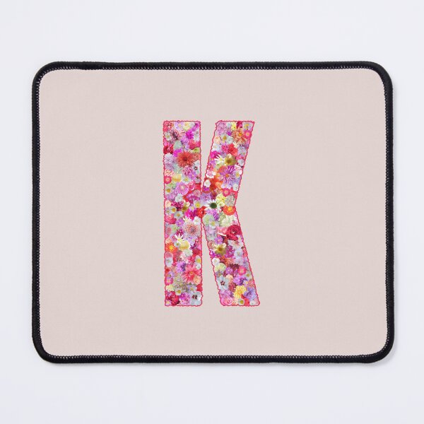 Item preview, Floral Letter K – Botanical English Alphabet Monogram Typography Design designed and sold by TheSassyNoble.