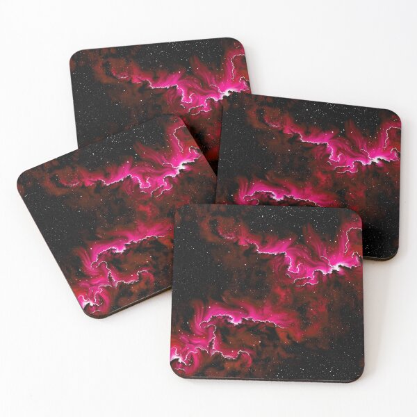 Item preview, Night Sky With Red Aurora designed and sold by Krystals-Art.