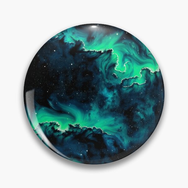 Item preview, Night Sky with Aqua Green Aurora designed and sold by Krystals-Art.