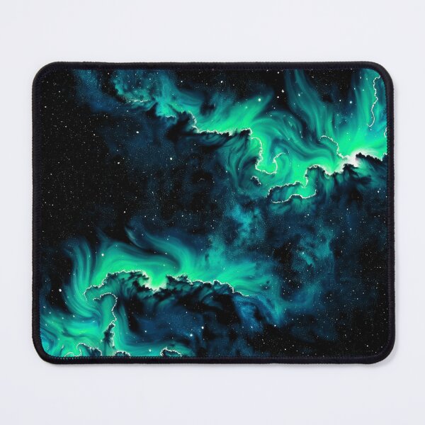 Item preview, Night Sky with Aqua Green Aurora designed and sold by Krystals-Art.