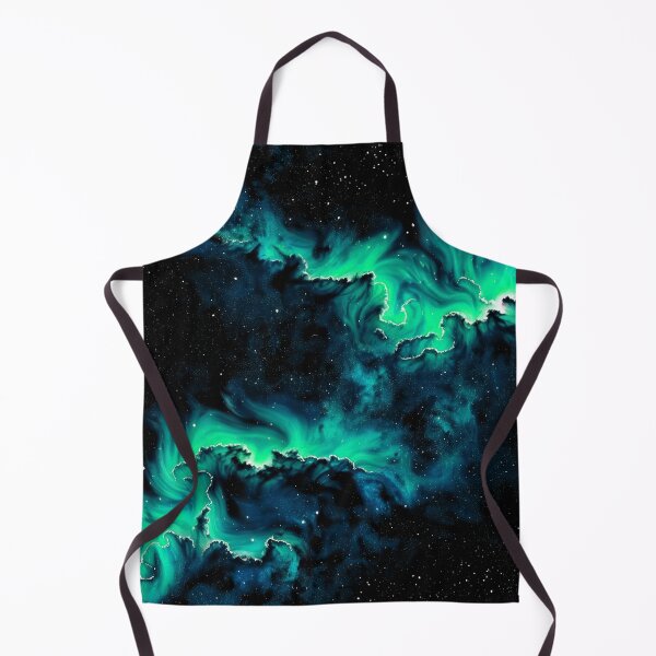 Item preview, Night Sky with Aqua Green Aurora designed and sold by Krystals-Art.