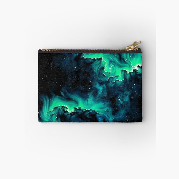 Item preview, Night Sky with Aqua Green Aurora designed and sold by Krystals-Art.