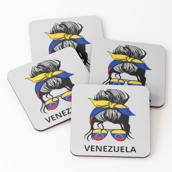 Item preview, Venezuela Flag - Venezuelan Woman With Messy Bun I designed and sold by Lemon Pepper.