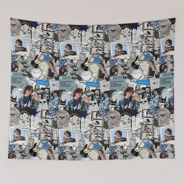 Item preview, Conan Gray Aesthetic Collage Edit – Indie Soft Blue Mood Art designed and sold by Lexie Reed.
