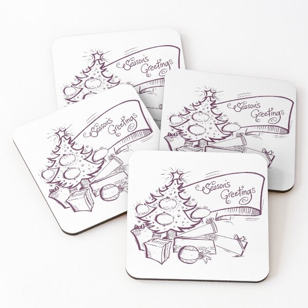 Item preview, Christmas Tree with gifts - Illustration designed and sold by Dani Vittz.