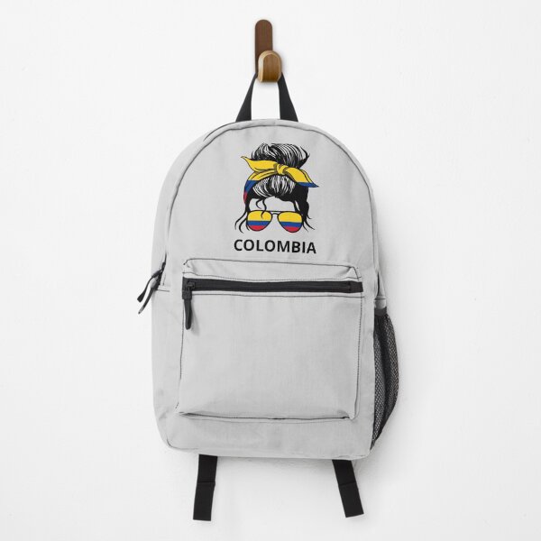 Item preview, Colombia Flag - Colombian Woman With Messy Bun I designed and sold by Lemon Pepper.