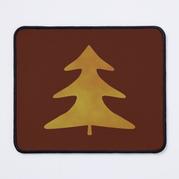 Item preview, Golden Pine Tree on brown - Calm, Sensory-Friendly designed and sold by CreaTwinkles.
