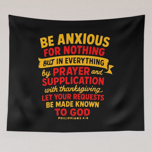 Item preview, Philippians 4:6 Be Anxious For Nothing designed and sold by plushism.