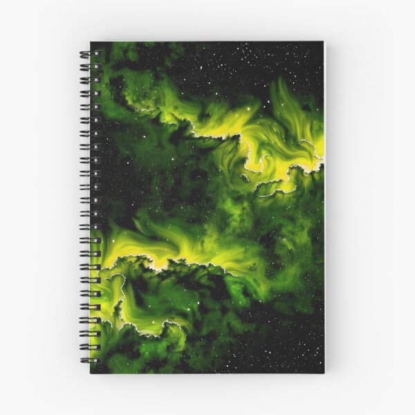 Item preview, Night Sky with Yellow Green Aurora designed and sold by Krystals-Art.
