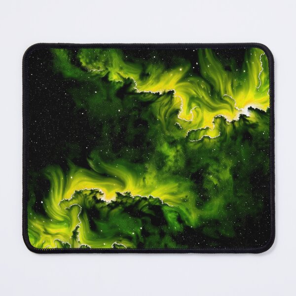 Item preview, Night Sky with Yellow Green Aurora designed and sold by Krystals-Art.
