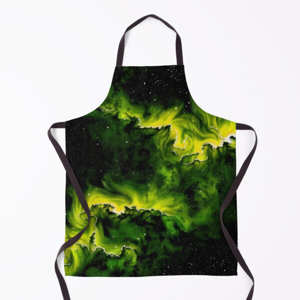 Item preview, Night Sky with Yellow Green Aurora designed and sold by Krystals-Art.
