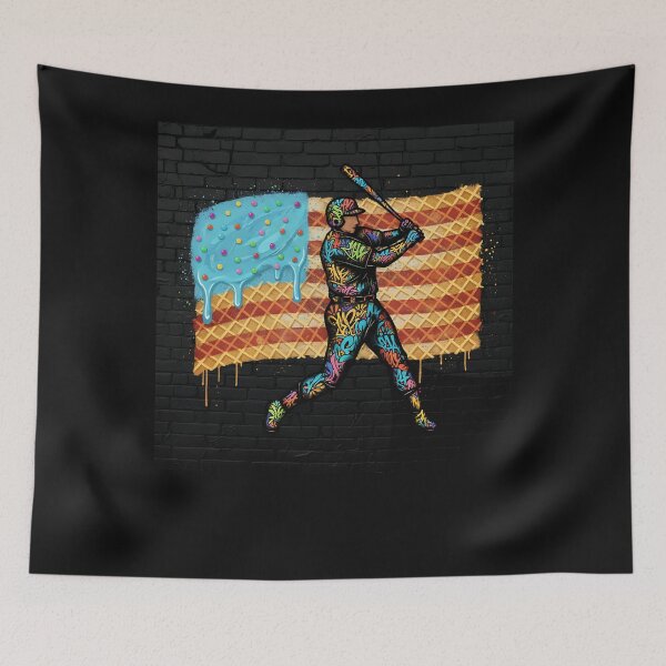 Item preview, Baseball Drip Boys Dripping Ice Cream Baseball American Flag designed and sold by merlinnears.
