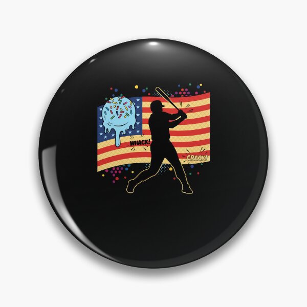Item preview, Baseball Drip Boys Dripping Ice Cream Baseball American Flag designed and sold by merlinnears.