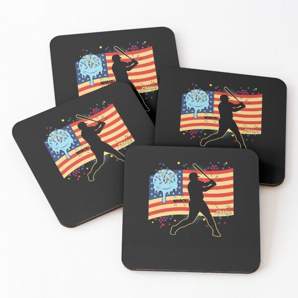 Item preview, Baseball Drip Boys Dripping Ice Cream Baseball American Flag designed and sold by merlinnears.