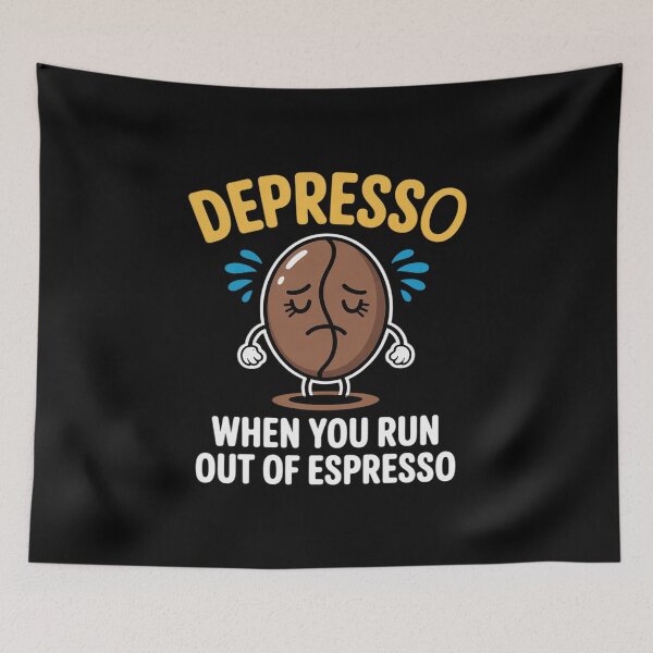 Artikelvorschau, Depresso Coffee Bean Caffeine Addict entworfen und verkauft von Idarmotar.