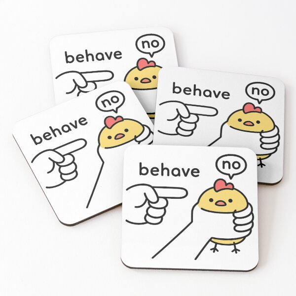 Item preview, Funny Sassy Chick "No Behave" Stubborn Chicken Meme Attitude designed and sold by haitrieuic96.