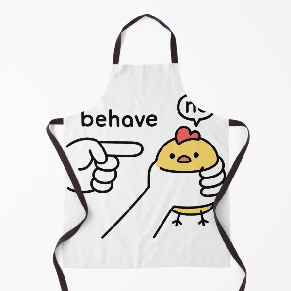 Item preview, Funny Sassy Chick "No Behave" Stubborn Chicken Meme Attitude designed and sold by haitrieuic96.