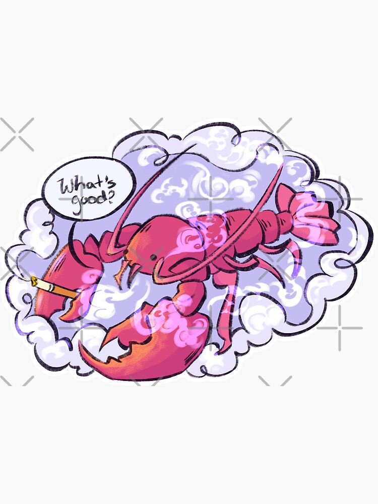 lobster smoking cigarette Smoking Lobster Merch & Gifts for Sale