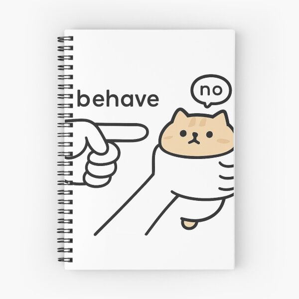 Item preview, Funny Sassy Cat "No Behave" Stubborn Kitten Meme Attitude designed and sold by haitrieuic96.