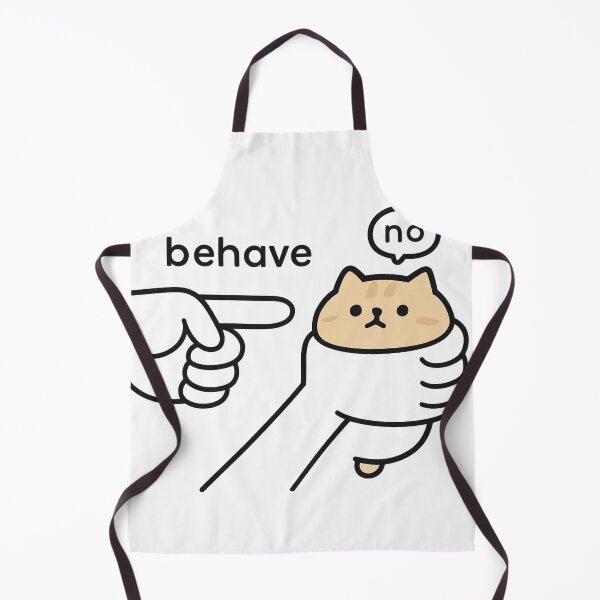 Item preview, Funny Sassy Cat "No Behave" Stubborn Kitten Meme Attitude designed and sold by haitrieuic96.