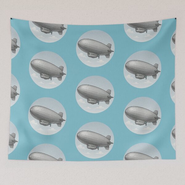 Item preview, Vintage Zeppelin Design – Retro Airship Illustration for Explorers & Dreamers designed and sold by MrsMimpi.