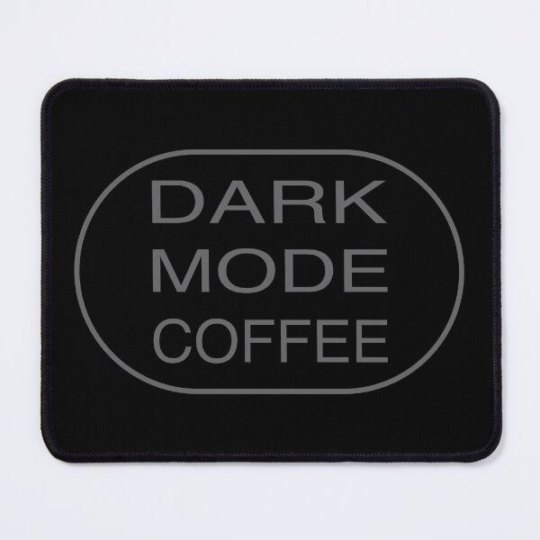 Item preview, Dark Mode Coffee Minimalist Print by Cappobeano in stylish gray & black designed and sold by cappobeano.
