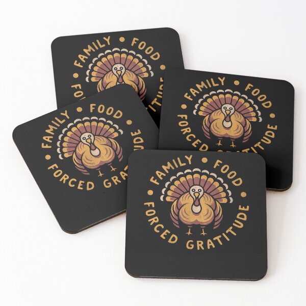 Item preview, Family Food Forced Gratitude Funny Thanksgiving Turkey Humor designed and sold by elderberry.