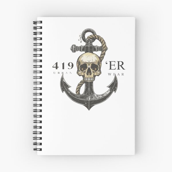 Item preview, Classic anchor with rope and skull designed and sold by garts.