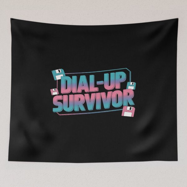 Item preview, Dial Up Survivor 90s Internet Tech designed and sold by Idarmotar.