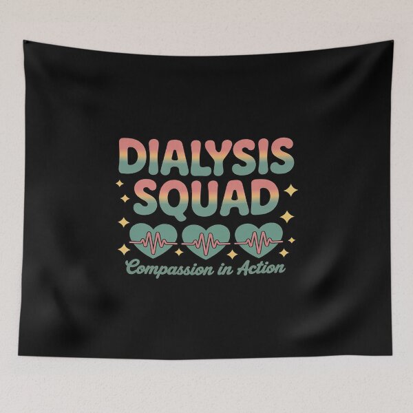 Item preview, Dialysis Squad Compassionate Healthcare Team Heartbeat designed and sold by Idarmotar.