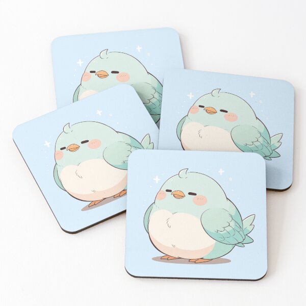Item preview, Kawaii Bird Sticker designed and sold by Wildtastic .