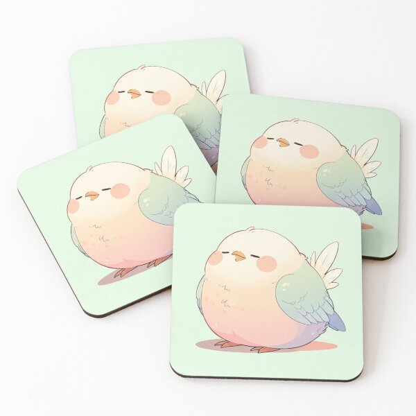 Item preview, Kawaii Bird Sticker designed and sold by Wildtastic .