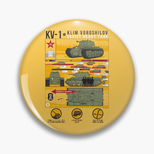 Item preview, For the KV-1 Tank Enthusiast - Detailed Yellow Infographic with Turret Evolution Timeline designed and sold by FAawRay.