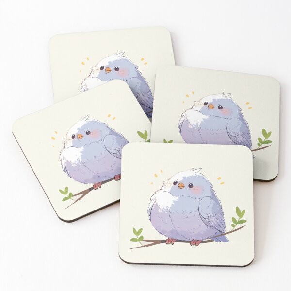 Item preview, Kawaii Bird Sticker designed and sold by Wildtastic .