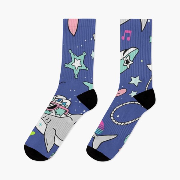 Item preview, Cool Cartoon Shark Party Beach Summer Seamless Pattern designed and sold by anandsiva2703.