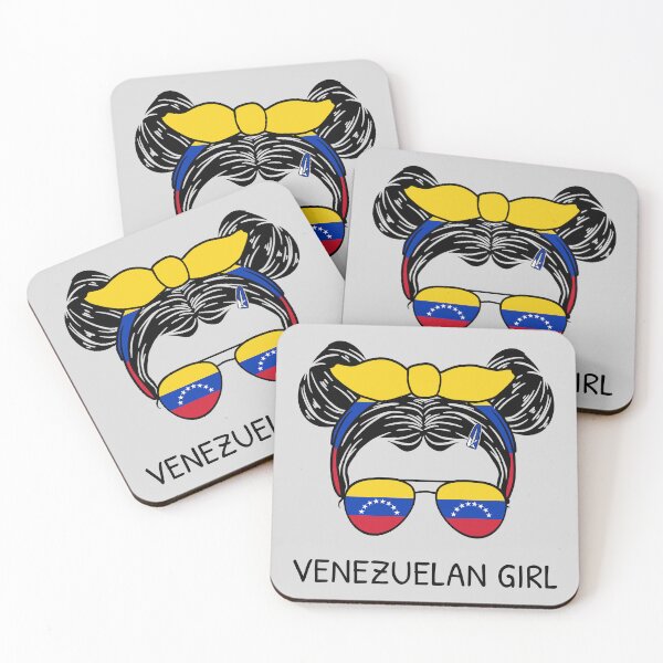 Item preview, Venezuela Flag - Venezuelan Girl With Messy Buns I designed and sold by Lemon Pepper.