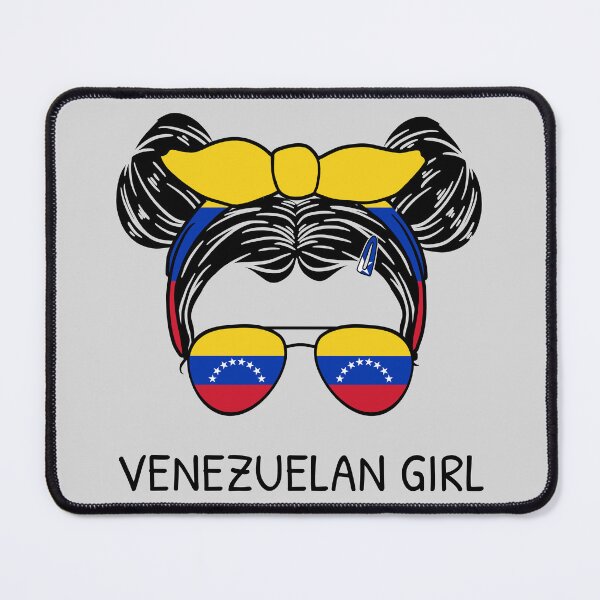 Item preview, Venezuela Flag - Venezuelan Girl With Messy Buns I designed and sold by Lemon Pepper.