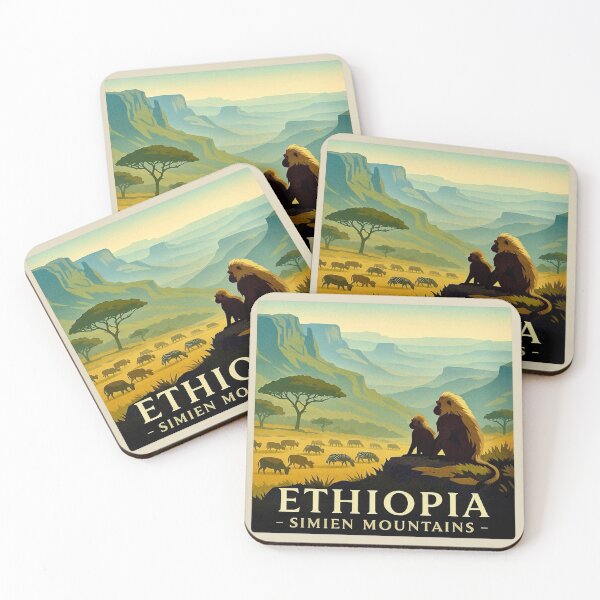 Item preview, Ethiopia / Simien Mountains designed and sold by Myra365Art.