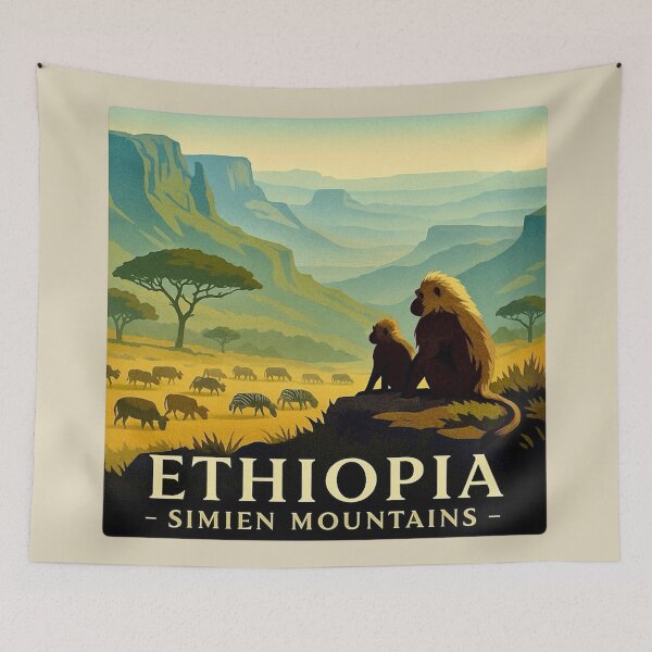 Item preview, Ethiopia / Simien Mountains designed and sold by Myra365Art.