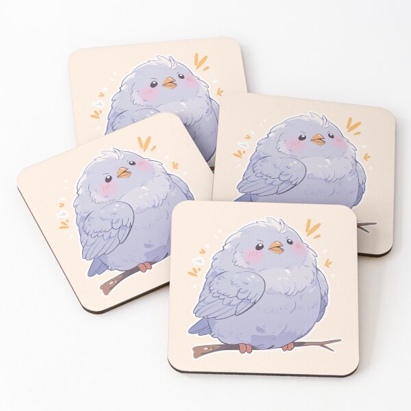 Item preview, Kawaii Bird Sticker designed and sold by Wildtastic .