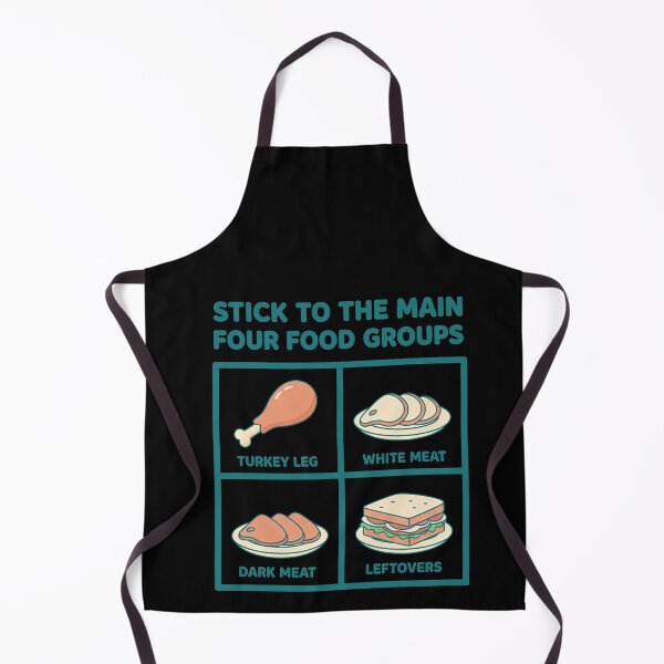 Item preview, Stick To The Main Four Food Groups Funny Thanksgiving Turkey designed and sold by elderberry.