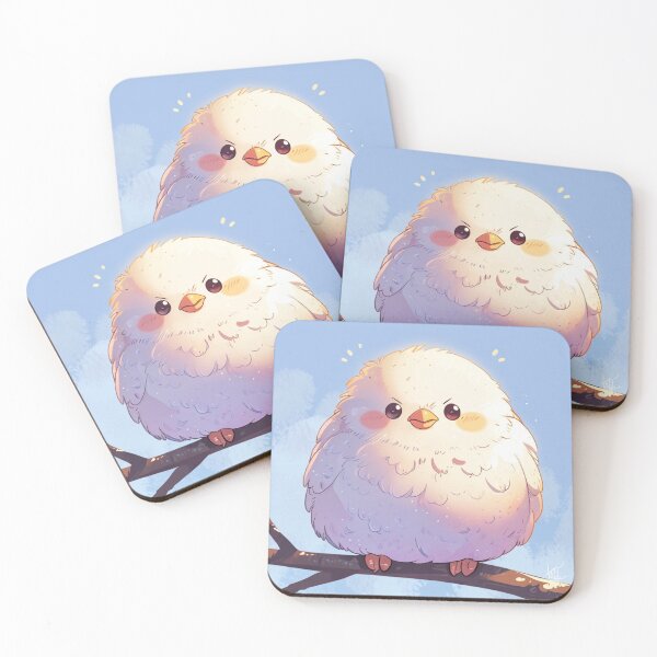 Item preview, Kawaii Bird Sticker designed and sold by Wildtastic .