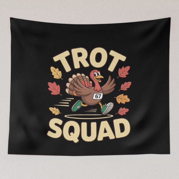 Item preview, Trot Squad Funny Thanksgiving Turkey Run 6 7 meme designed and sold by elderberry.