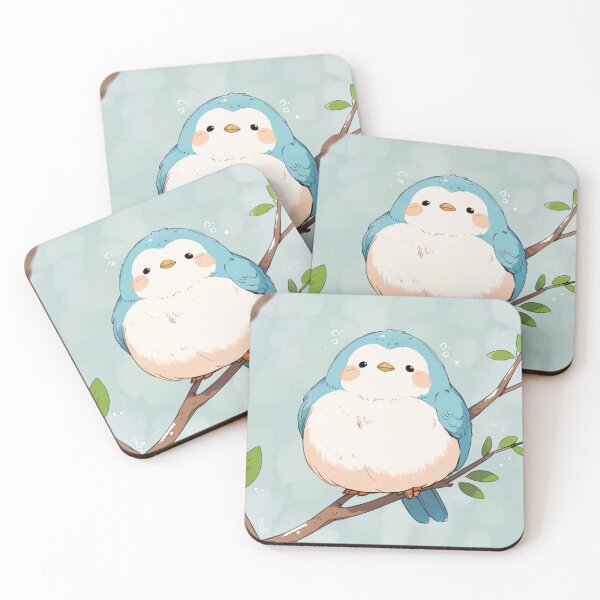 Item preview, Kawaii Bird Sticker designed and sold by Wildtastic .