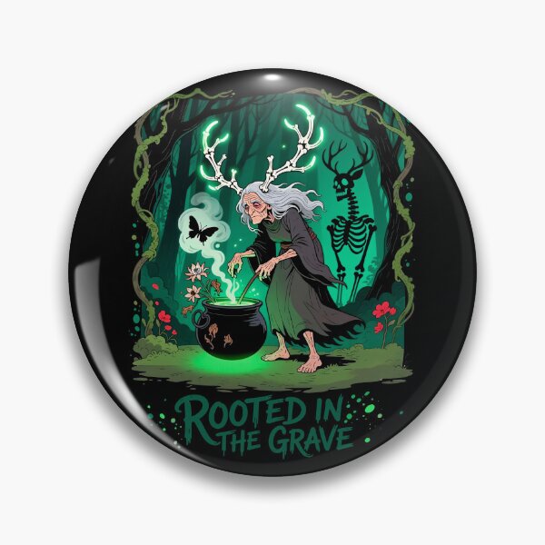 Item preview, Bone Witch of the Hollow Grove – Rooted in the Grave designed and sold by BlackPrintMrket.